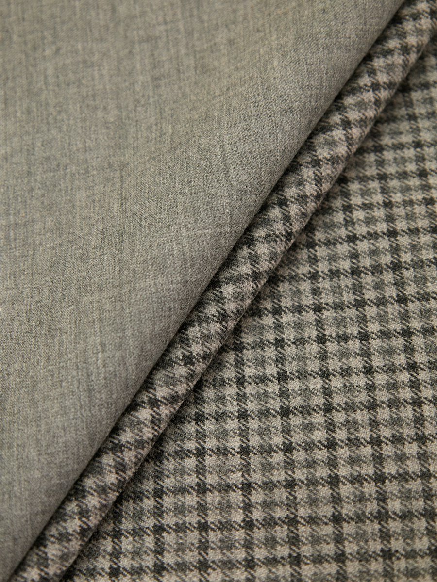 Checked cotton lungi fabric